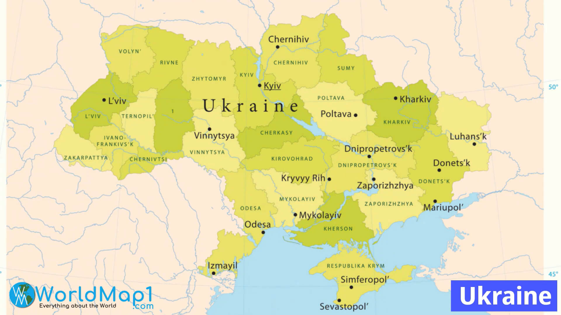 Ukrayna Siyasi Haritası